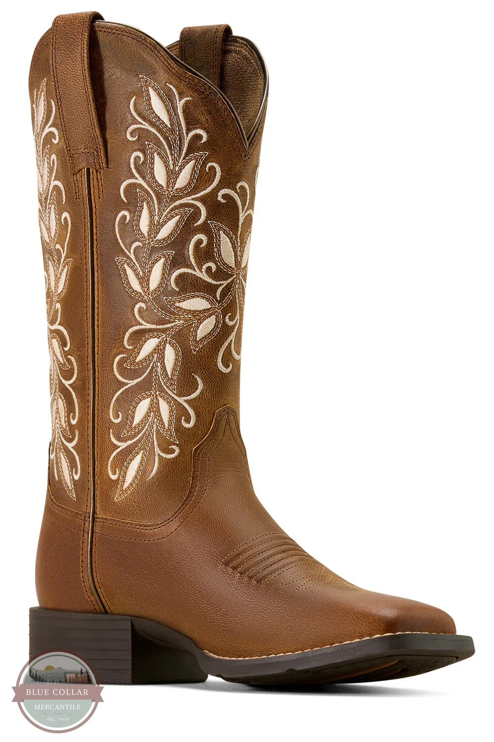 Ariat 10074320 Round Up Holly Western Square Toe Boot single side view