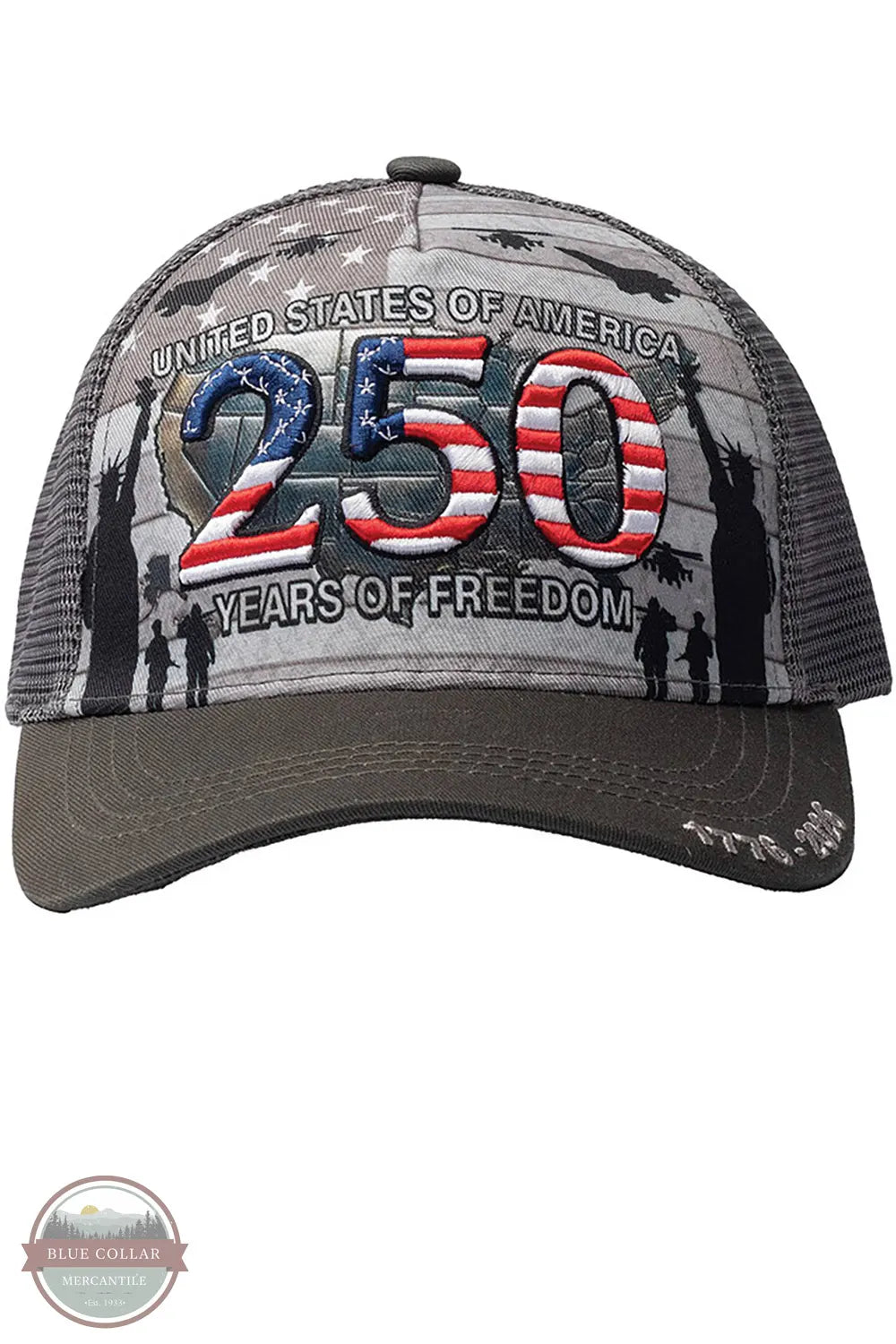 Capsmith SA2503DC USA 250 Years of Freedom Baseball Cap front view
