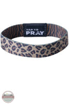Versible's Safari Leopard Tap To Pray® Wristband spots side shown with logo in back