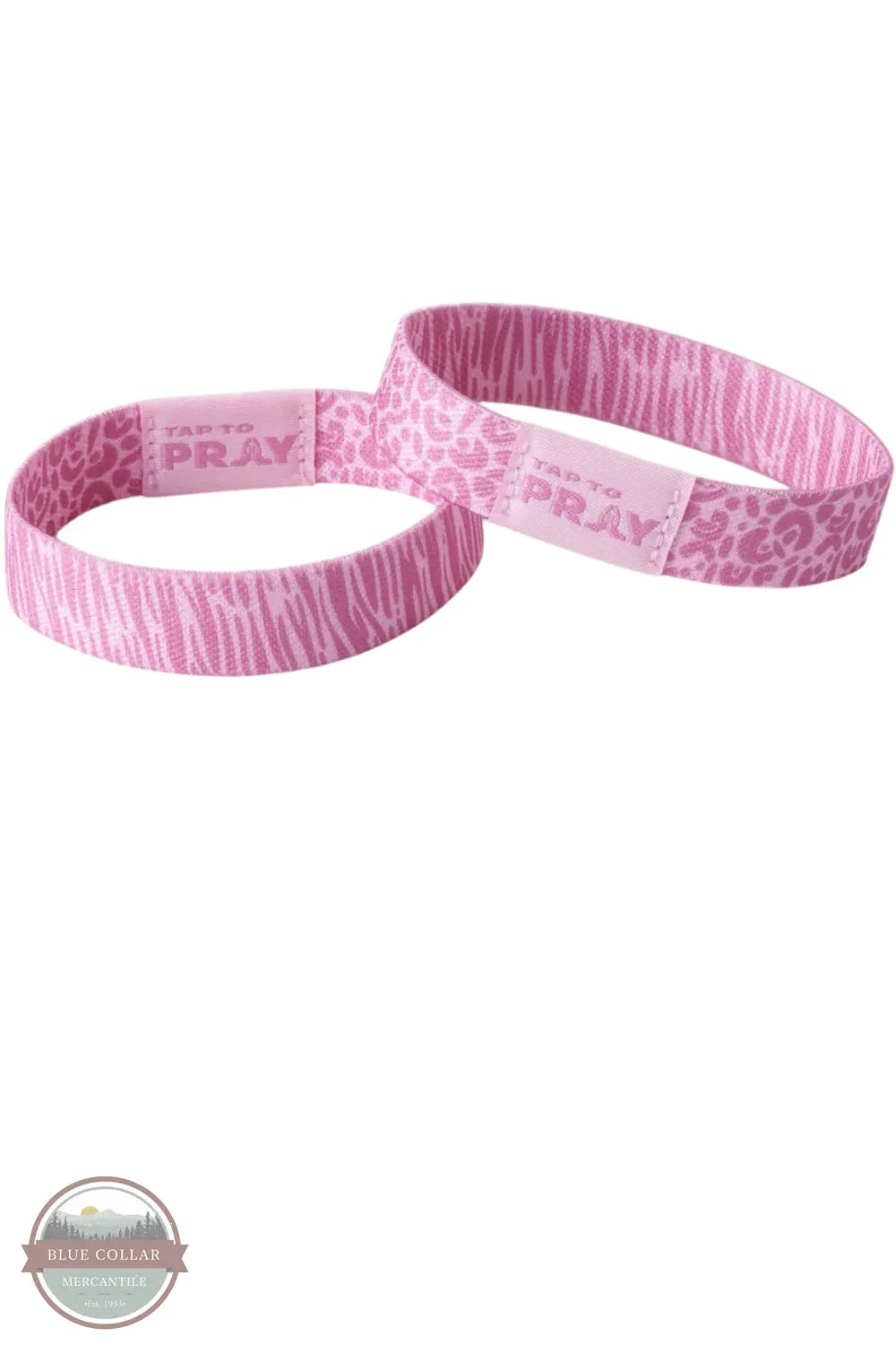 Versible's Safari Rose Tap To Pray® Wristband both reversible sides shown