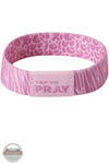 Versible's Safari Rose Tap To Pray® Wristband stripped side with logo shown