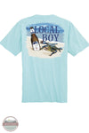 Local Boy Outfitters L1000712-AQU Sandy Crab T-Shirt in Aqua Blue back imprint area