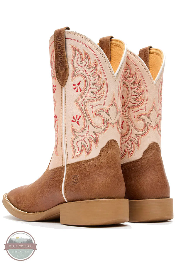 Durango DRD0482 Women's Shyloh Peach & Brown Western Boot  pair back view