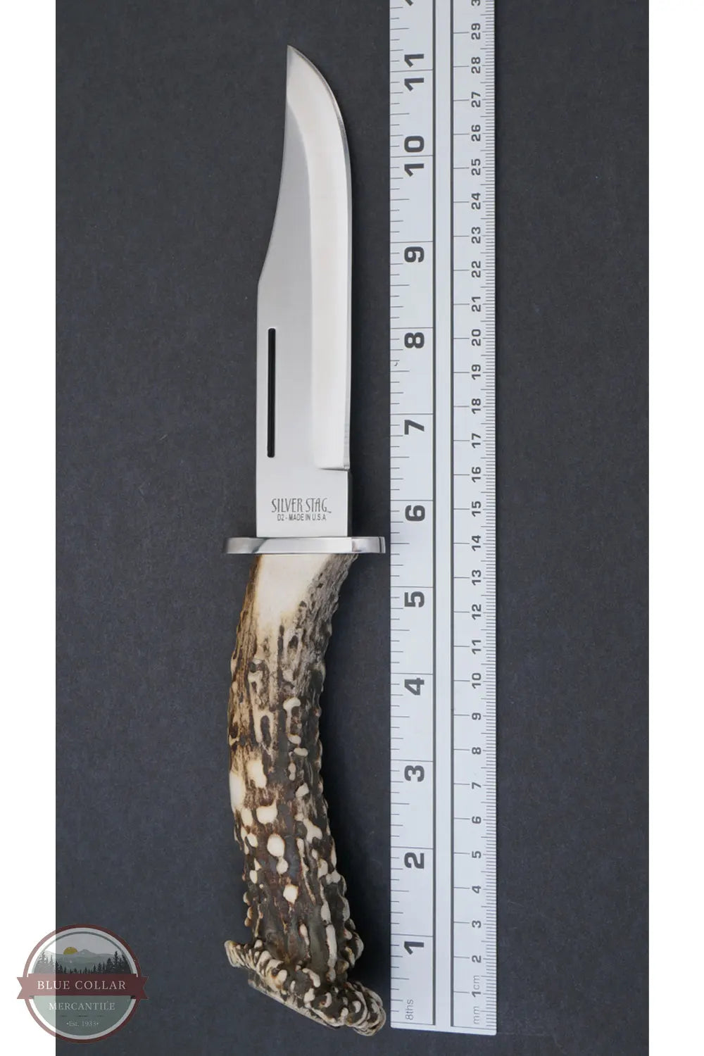 Silver Stag DV6.0 Deep Valley Crown Handle Knife ruler