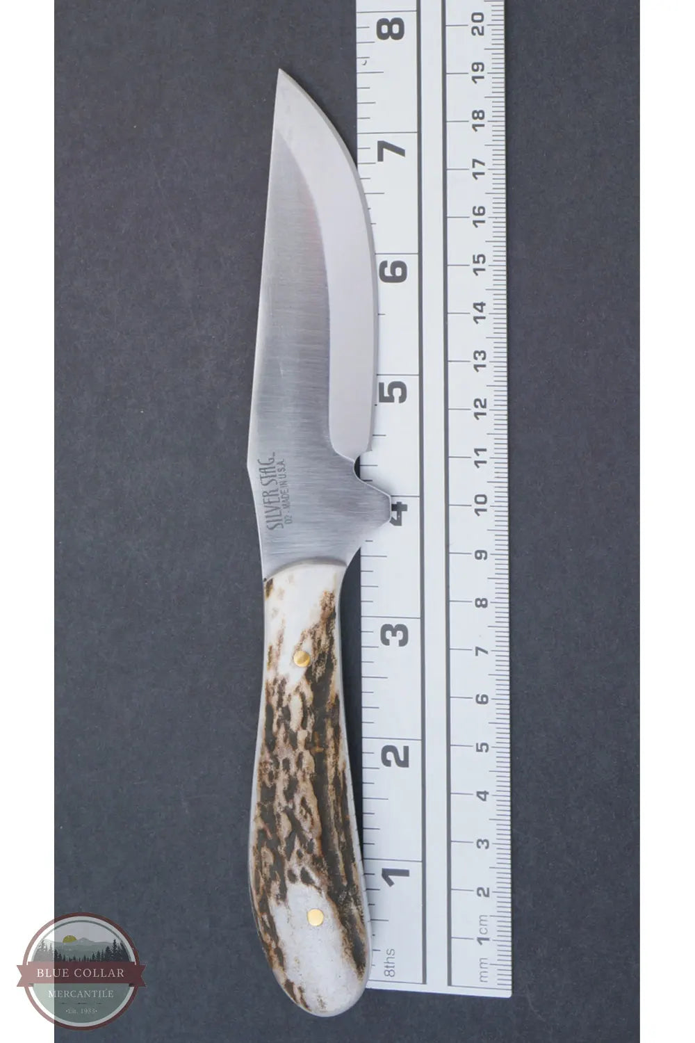 Silver Stag ES4000 Elk Skinner Elk Stick Handle Knife ruler