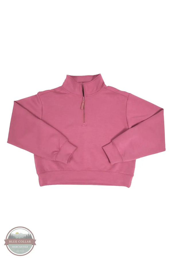 Simply Southern Quarter Zip Long Sleeve Pullover PP-0225-PULL-QTRZIP-PLUM, front