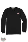 Simply Southern LS-STATE-VA-BLK Virginia Camo Long Sleeve T-Shirt in Black, front design