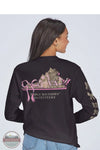 Simply Southern LS-STATE-VA-BLK Virginia Camo Long Sleeve T-Shirt in Black, lifestyle rear desgin