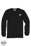 Simply Southern LS-STATE-WV-BLK West Virginia Camo Long Sleeve T-Shirt in Black, front design