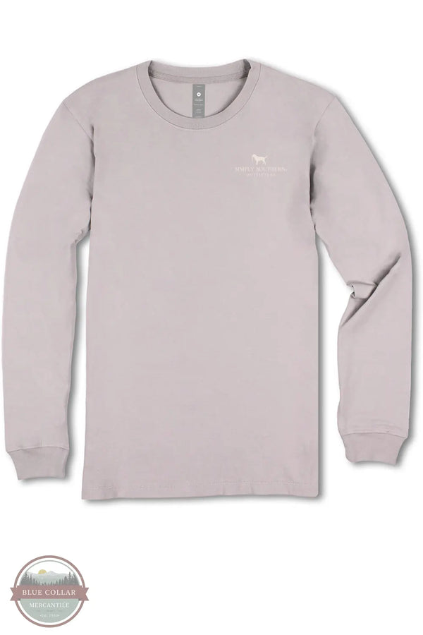 Simply Southern MN-LS-FARMER-DRFTWD So God Made Farmers Long Sleeve Shirt front view