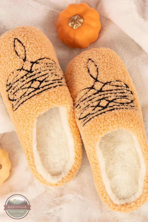 Simply Southern PP-0225-SLPR-FYZ-BOOTPTN Boot Stitch Fuzzy Slippers