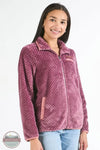 Simply Southern PP-0225-JKT-SMPSFT-TULIPWD Simply Soft Long Sleeve Jacket in Mauve, front model