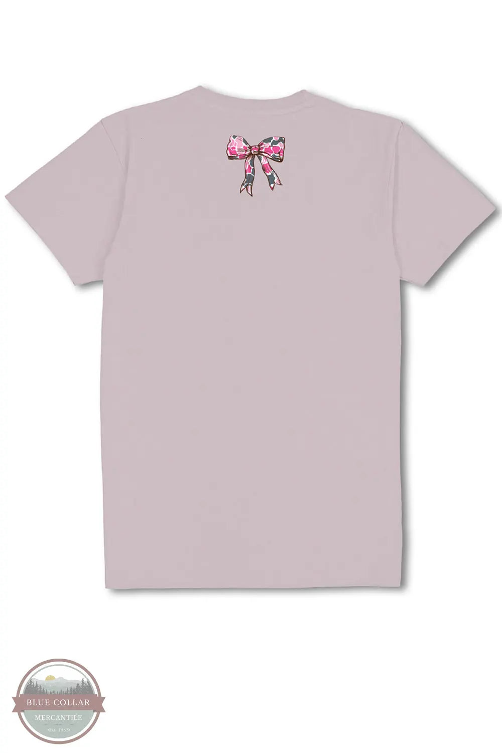 Simply Southern SS-DOGCAMO-DRFTWD Dogg With Camo Bows Short Sleeve T-Shirt back image with camo bow imprint