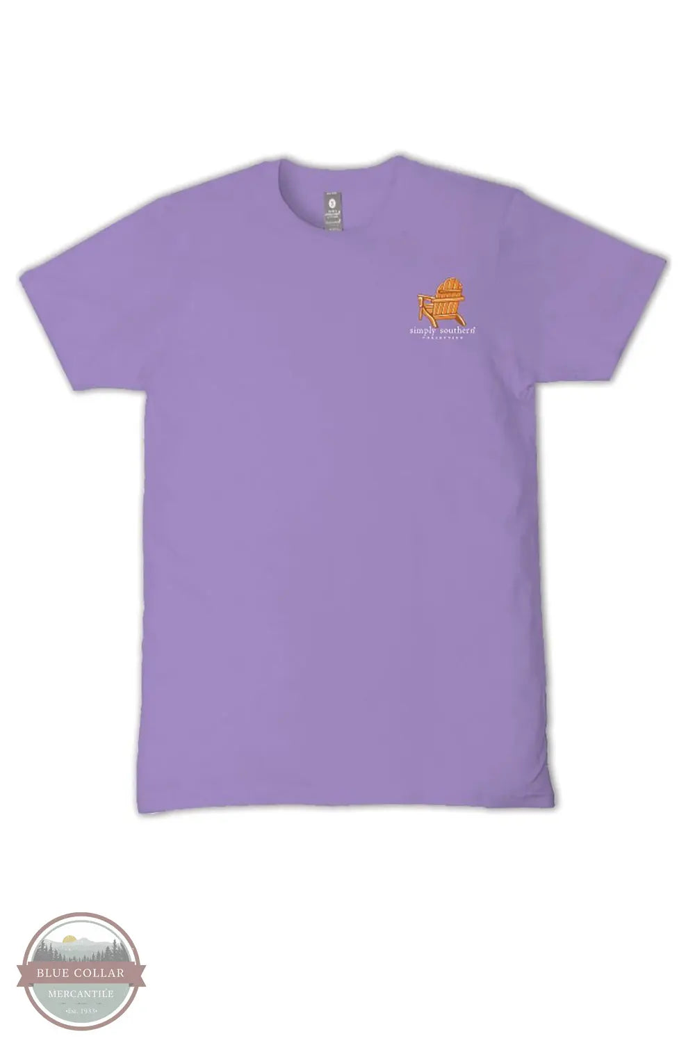 Simply Southern SS-GOOSE-GRAPE Silly Goose Short Sleeve Shirt front view