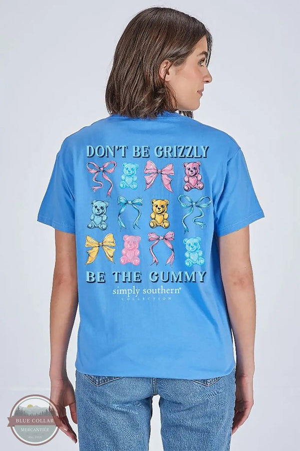 Simply Southern SS-GUMMY-BALI Don’t Be Grizzly Short Sleeve Shirt in Bali, rear