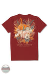 Simply Southern SS-HARVEST-CARMINE Harvest Pumpkin Short Sleeve Shirt in Red, rear