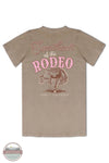Simply Southern SS-RODEO-WSHUMBR Sweetheart Of The Rodeo Short Sleeve T-Shirt in Brown, rear