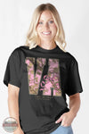 Simply Southern SS-STATE-VA-BLK Camo Virginia Short Sleeve T-Shirt front view on model