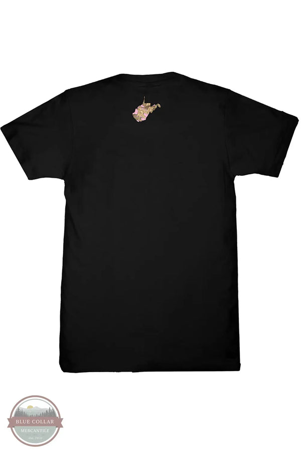 Simply Southern SS-STATE-WV-BLK Camo West Virginia Short Sleeve T-Shirt back state logo view