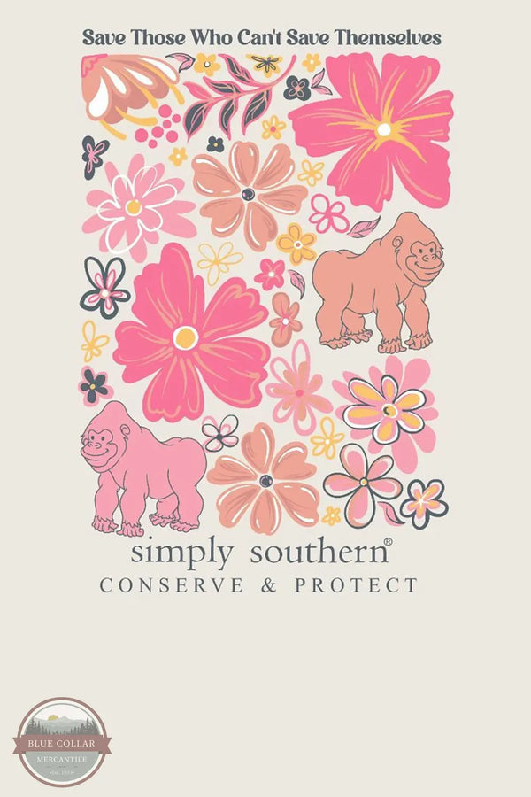 Simply Southern SS-TRACKGL1-MLTFLR-WISP Save Those Who Cant T-Shirt imprint image