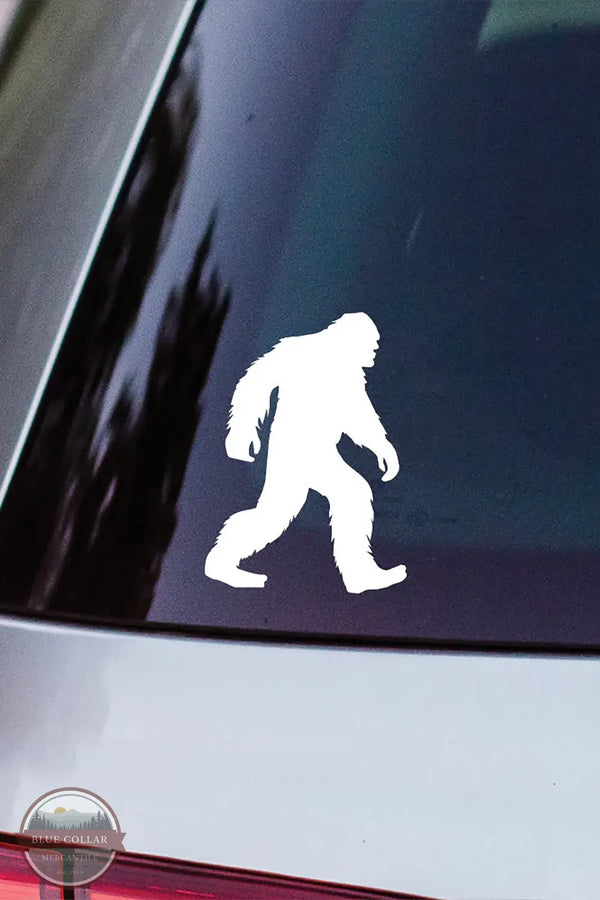Sincere Surroundings VD1151W Sasquatch Car Decal in White