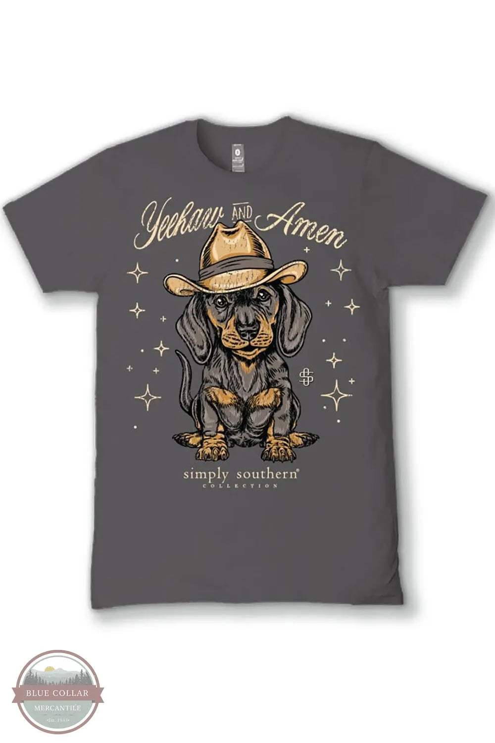 Ladies SS-AMEN-THUNDER Ladies Yeehaw & Ament T- Shirt front imprint view