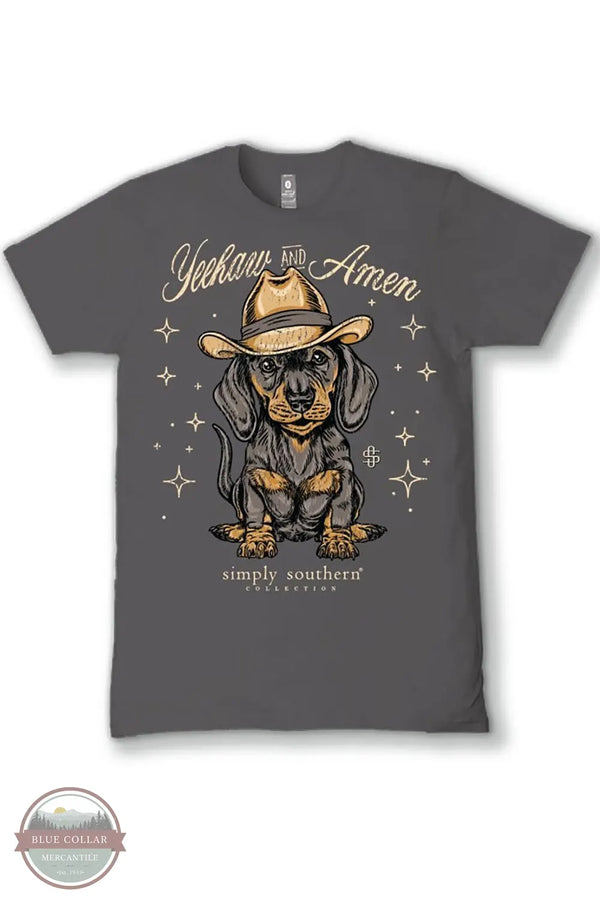 Ladies SS-AMEN-THUNDER Ladies Yeehaw &amp; Ament T- Shirt front imprint view