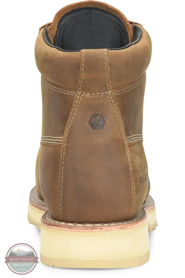 Men's Carolina CA7575 Staple Gun 6" Waterproof Carbon Comp Toe Work Boot back heel view