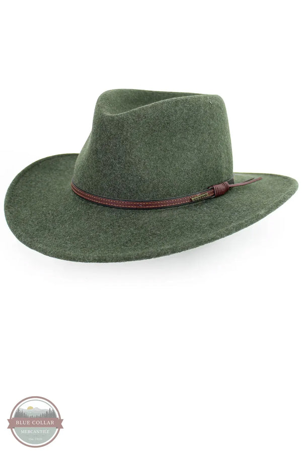 Stetson TWBOZE-8130 Bozeman Crushable Felt Hat in E7 Loden Green