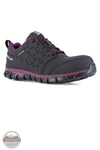 Reebok Women's Athletic Work Shoe RB492 - Black and Plum 3/4 view