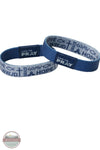 Versible's Symbols Of Faith Tap To Pray® Wristband in Navy both sides shown of the reversible wristband