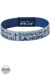 Versible's Symbols Of Faith Tap To Pray® Wristband in Navy symbol side shown