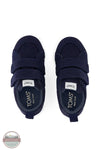 Toms Americas 10022102 Cruz Navy Blue Double Strap Toddler Sneaker, top