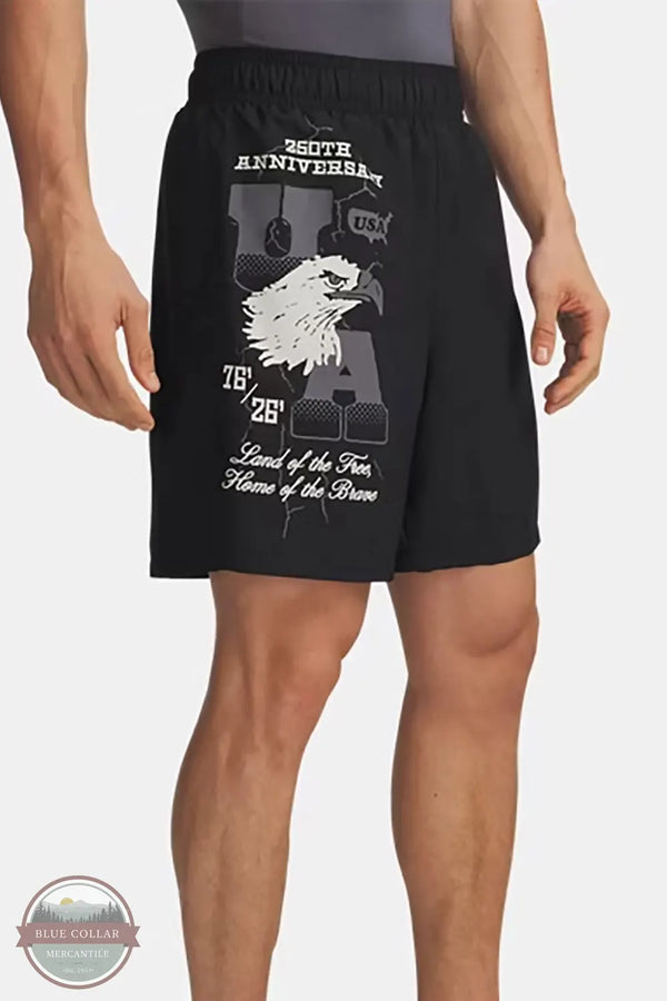Under Armour 6014692 UA Freedom Woven 1776 Men's Shorts in black
