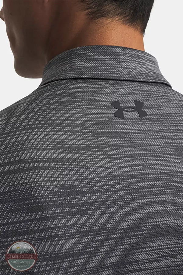 Under Armour 6009799-025 UA Matchplay Men's Polo Castlerock/Steel/Black branding on back of shirt shown