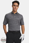 Under Armour 6009799-025 UA Matchplay Men's Polo Castlerock/Steel/Black front view of shirt
