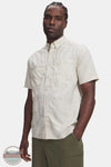 Under Armour 6009203-110 Men's UA Outdoor Essential Woven Short Sleeve Shirt front view