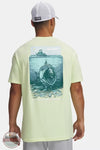 Under Armour 6013087 UA X BlacktipH Fish Species T-Shirt green back view