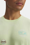 Under Armour 6013087 UA X BlacktipH Fish Species T-Shirt green front imprint chest shown