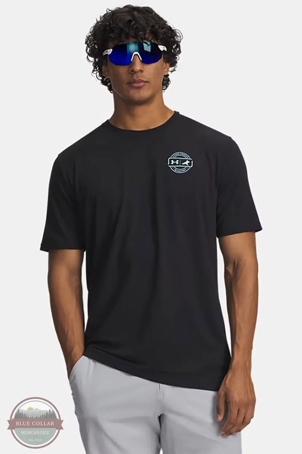 Men's Under Armour 6013088 UA X BlacktipH Fish Species T-Shirt black front

