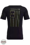 Under Armour 1370810&nbsp;Men's UA Freedom Flag T-Shirt Black / Marine Green Back View
