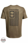 Under Armour 1370810 Men's UA Freedom Flag T-Shirt Federal Tan Back View