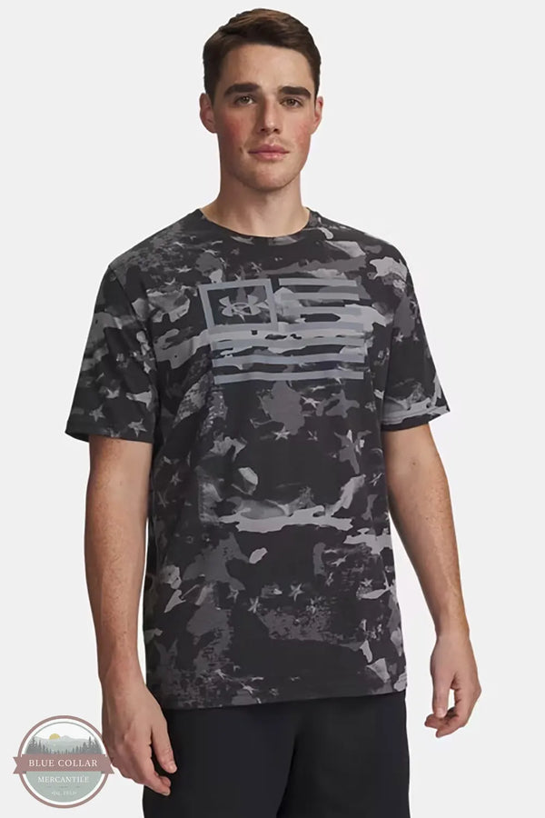 Under Armour 1382974-025 Freedom Camo T-Shirt Grey front