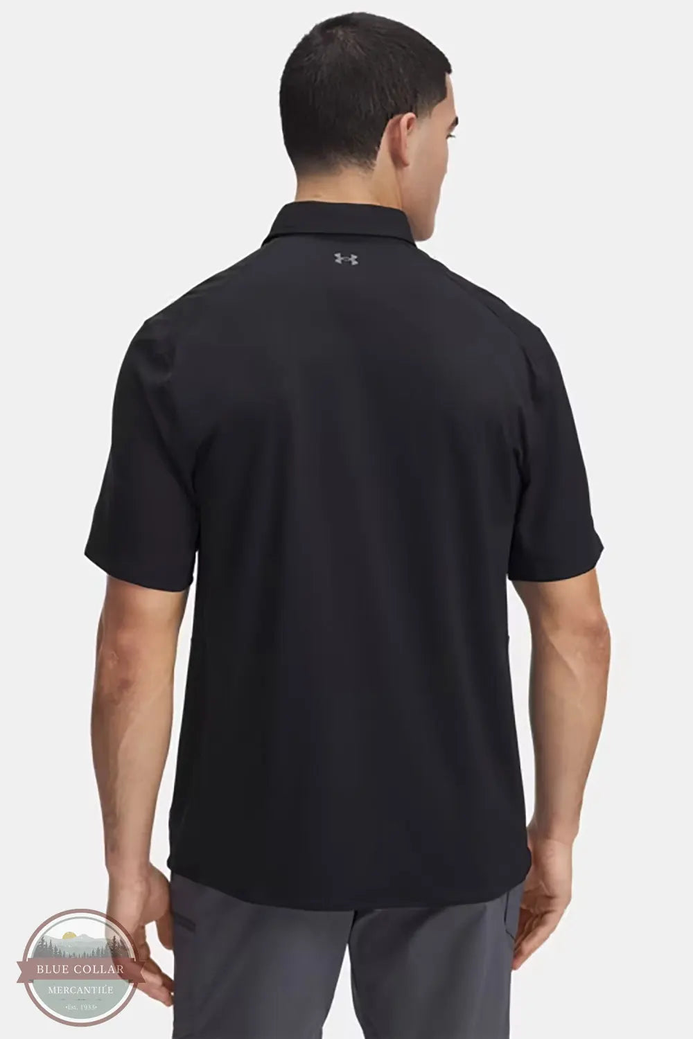 Under Armour 1383571 UA Fish Pro Hybrid Woven Shirt 001 Black back image