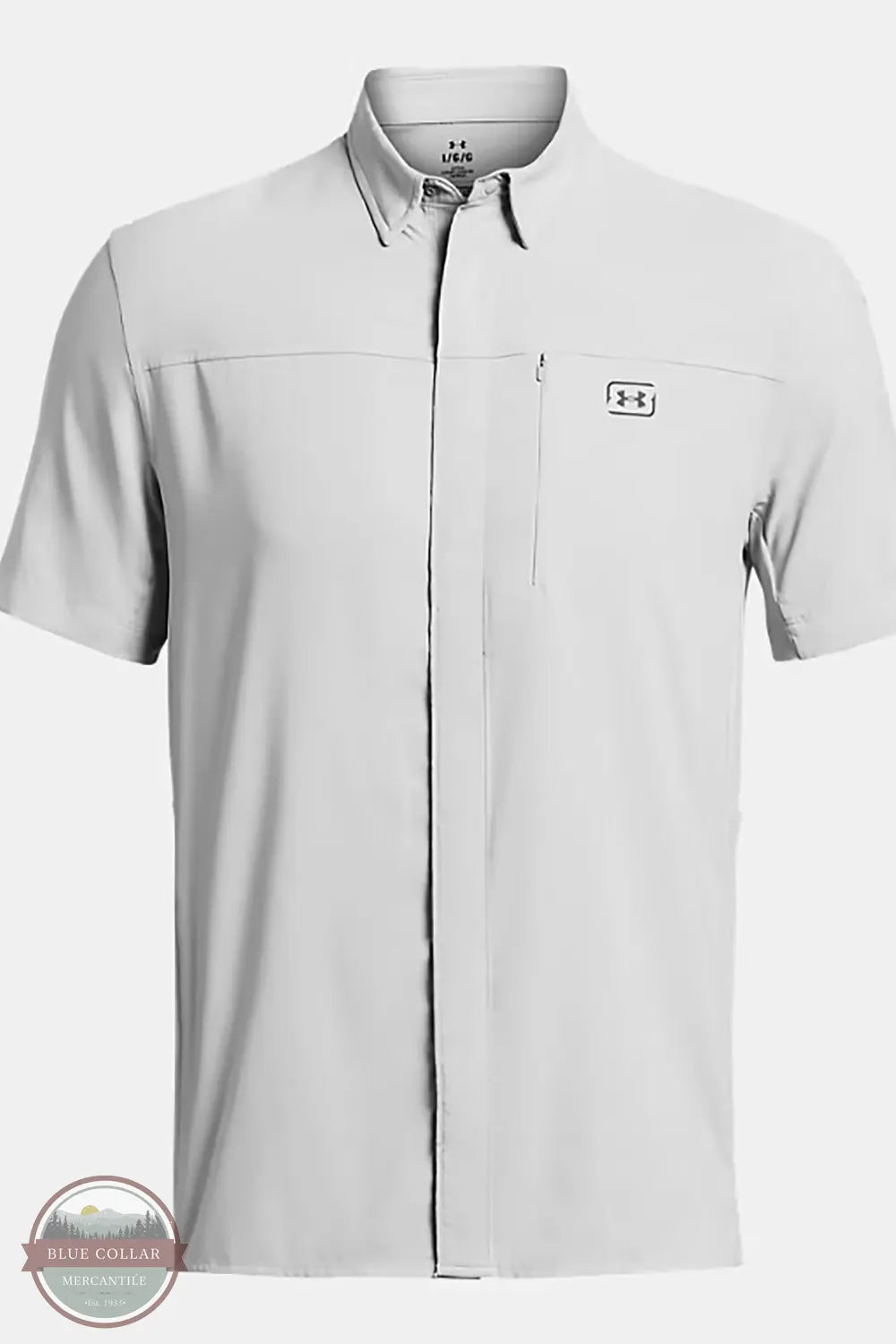 Under Armour 1383571 UA Fish Pro Hybrid Woven Shirt 011 Grey front image