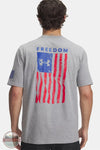 Under Armour 6004096-036 UA Freedom Flag Men's T-Shirt in Steel Light Heather/Red print