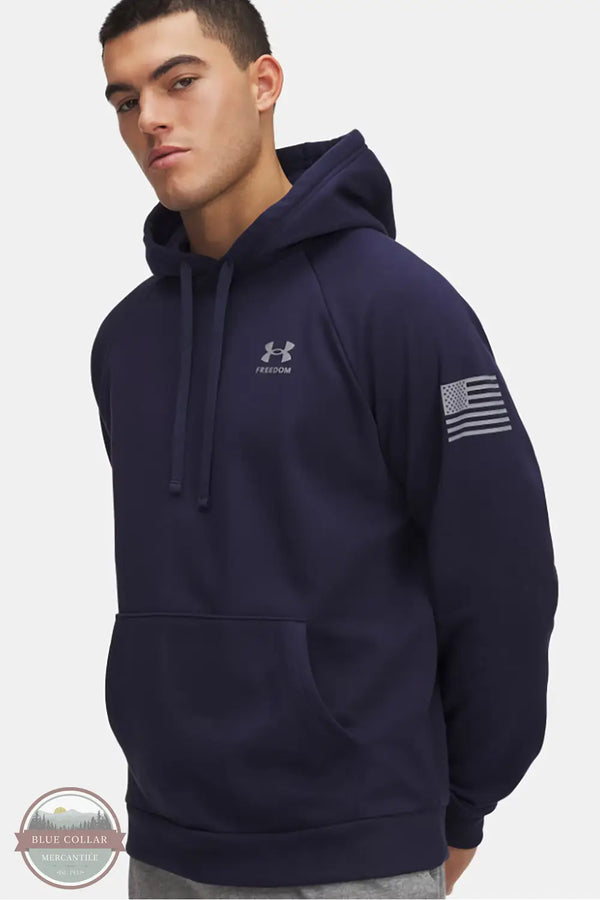 Under Armour 6005748 UA Freedom Flag Hoodie in 410, front