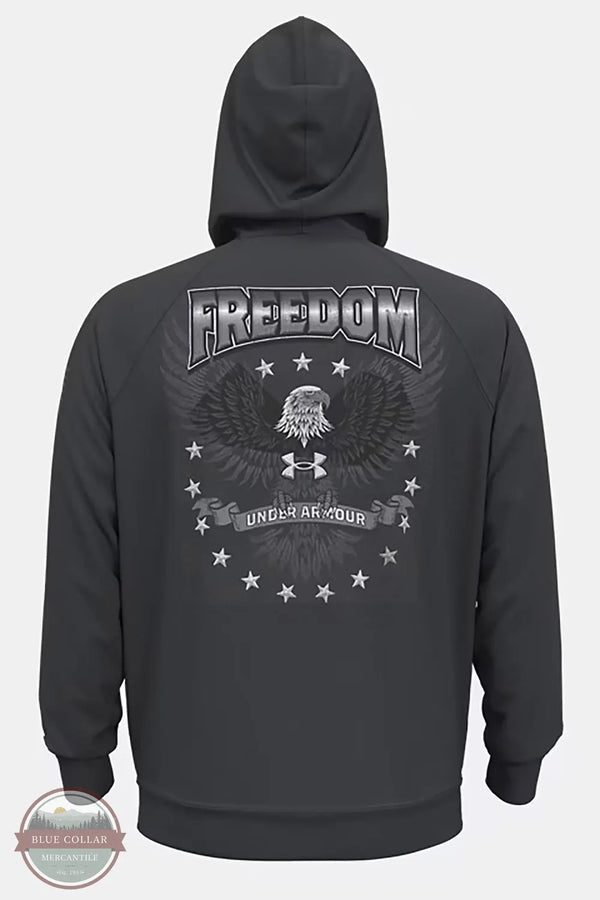 Under Armour 6007319-016 UA Freedom Eagle Hoodie in Anthracite/Castlerock back view