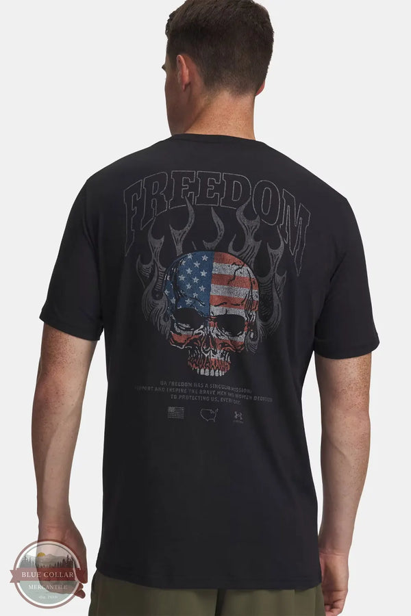 Under Armour 6009153 UA Freedom Fire Skull T-Shirt back view