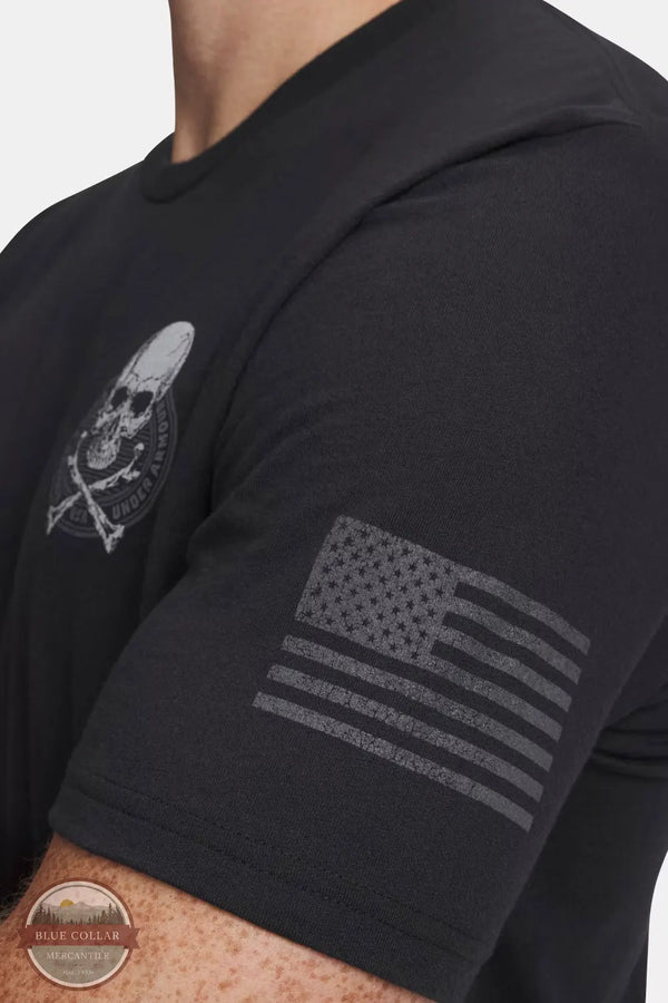 Under Armour 6009153 UA Freedom Fire Skull T-Shirt side view